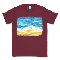 Burgundy glitter beach background Classic Tee - HRA Design Shop
