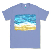 Colony Blue glitter beach background Classic Tee - HRA Design Shop