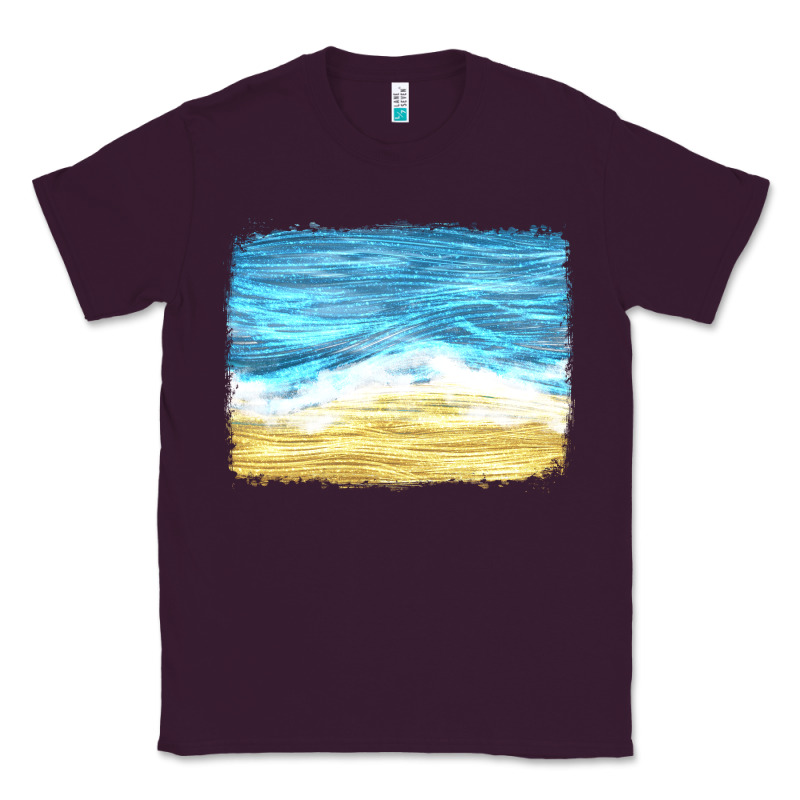 Glitter Beach Background Classic Tee by HRA Design Shop | Teevron