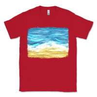 Red glitter beach background Classic Tee - HRA Design Shop