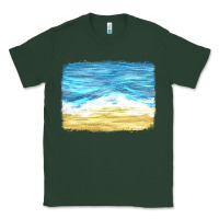 Sports Green glitter beach background Classic Tee - HRA Design Shop