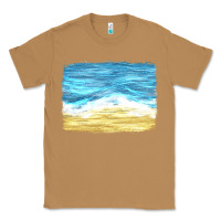 Toasted Coconut glitter beach background Classic Tee - HRA Design Shop