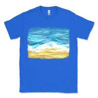 True Royal glitter beach background Classic Tee - HRA Design Shop