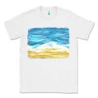 White glitter beach background Classic Tee - HRA Design Shop