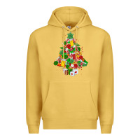 Antique Gold nurse christmas tree Premium Hoodie - MaliasSmallBusiness