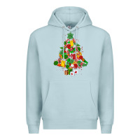 Blue Mist nurse christmas tree Premium Hoodie - MaliasSmallBusiness