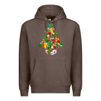Coffee nurse christmas tree Premium Hoodie - MaliasSmallBusiness