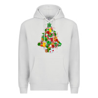 Dove Grey nurse christmas tree Premium Hoodie - MaliasSmallBusiness