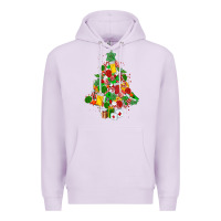 Lilac nurse christmas tree Premium Hoodie - MaliasSmallBusiness
