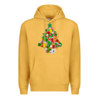 Mustard nurse christmas tree Premium Hoodie - MaliasSmallBusiness
