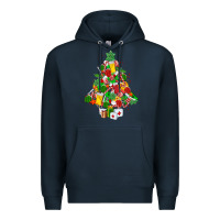 Navy nurse christmas tree Premium Hoodie - MaliasSmallBusiness