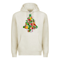 Oatmeal Heather nurse christmas tree Premium Hoodie - MaliasSmallBusiness