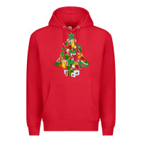 Red nurse christmas tree Premium Hoodie - MaliasSmallBusiness