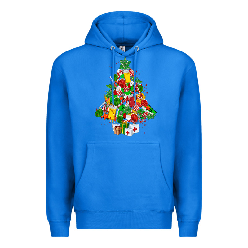 Nurse Christmas Tree Premium Hoodie by MaliasSmallBusiness | Teevron