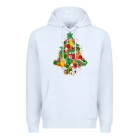White nurse christmas tree Premium Hoodie - MaliasSmallBusiness