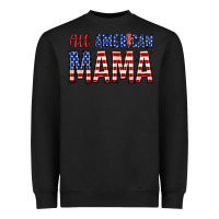 Black all american mama zillion Heavyweight Sweatshirt - Zillion Design Studio