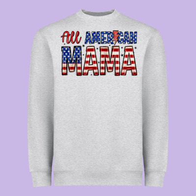 All American Mama Zillion Heavyweight Sweatshirt Designed By Zillion Design Studio
