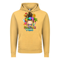 Vintage Mustard messy bun summer vibes Vintage Hoodie - RanaPortraitStore