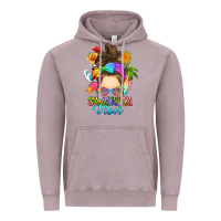Vintage Zinc messy bun summer vibes Vintage Hoodie - RanaPortraitStore