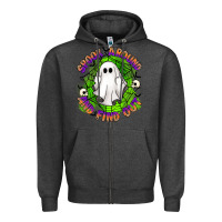 Charcoal Heather spook aound and find out Zipper Hoodie - Artiststas