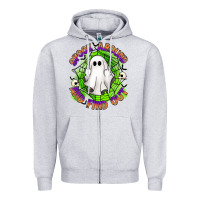 Heather Grey spook aound and find out Zipper Hoodie - Artiststas