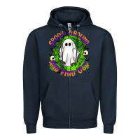 Navy spook aound and find out Zipper Hoodie - Artiststas