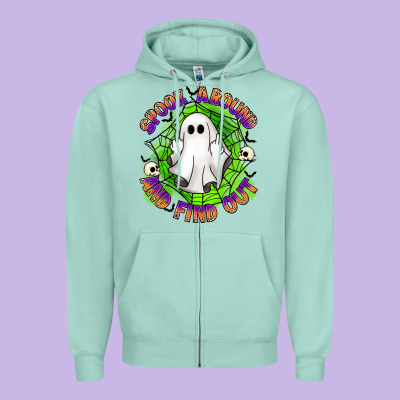 Spook Aound And Find Out Zipper Hoodie Designed By Artiststas