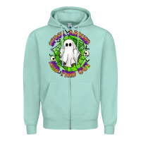 Seafoam spook aound and find out Zipper Hoodie - Artiststas