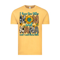 Vintage Mustard i have two titles mom and nana and i rock them bot Vintage Tee - Zillion Design Studio
