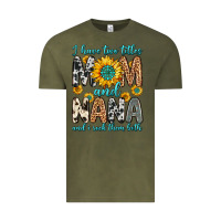 Vintage Olive i have two titles mom and nana and i rock them bot Vintage Tee - Zillion Design Studio