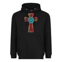 Black christmas cross Heavyweight Hoodie - BarkalooDesign