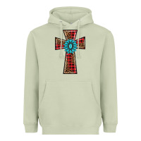 Matcha christmas cross Heavyweight Hoodie - BarkalooDesign
