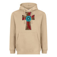 Mushroom christmas cross Heavyweight Hoodie - BarkalooDesign
