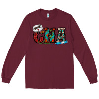 Burgundy cna Long Sleeve Tee - CowhideDigitalArt