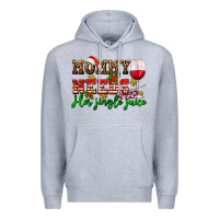 Heather Grey mommy needs her jingle juice Premium Hoodie - AdoDesignShop