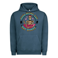 Pigment Midnight Navy good moms say bad words Urban Hoodie - Artiststas