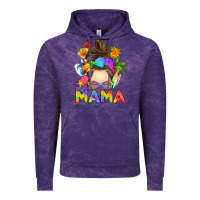 Cloud Purple messy bun mama summer Vintage Hoodie - RanaPortraitStore