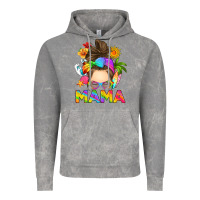 Cloud Rock messy bun mama summer Vintage Hoodie - RanaPortraitStore