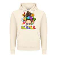 Vintage Artic messy bun mama summer Vintage Hoodie - RanaPortraitStore