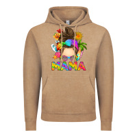 Vintage Coffee messy bun mama summer Vintage Hoodie - RanaPortraitStore