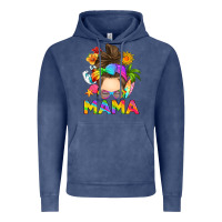 Vintage Denim messy bun mama summer Vintage Hoodie - RanaPortraitStore