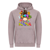Vintage Zinc messy bun mama summer Vintage Hoodie - RanaPortraitStore