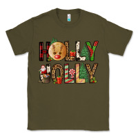 Army Green holly jolly Classic Tee - FaDigitalArtStudio