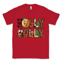 Red holly jolly Classic Tee - FaDigitalArtStudio