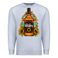 Heather Grey whiskey bottle Premium Sweatshirt - Jasminsmagicworld