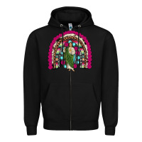 Black san judas rainbow Zipper Hoodie - JahusDesignShop