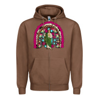 Chestnut san judas rainbow Zipper Hoodie - JahusDesignShop