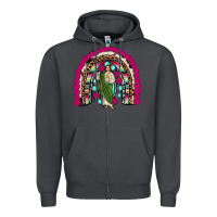 Smoke san judas rainbow Zipper Hoodie - JahusDesignShop
