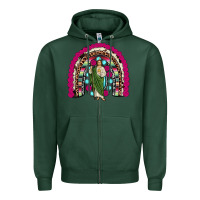 Sports Green san judas rainbow Zipper Hoodie - JahusDesignShop