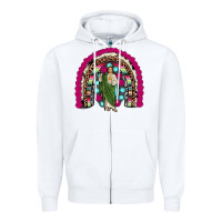 White san judas rainbow Zipper Hoodie - JahusDesignShop